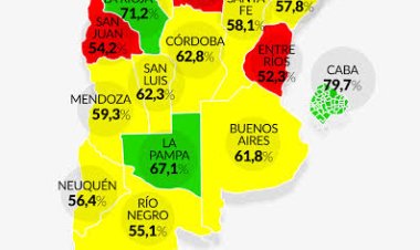 El mapa de la educación en Argentina: cómo se posiciona cada provincia en lengua y matemática