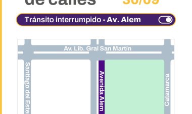 Plan 50 Cuadras: continúan los trabajos de repavimentación en calle Alem