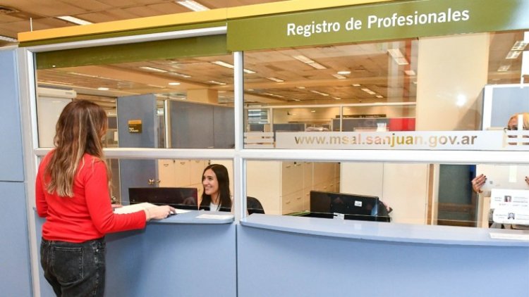 San Juan avanza en la digitalización del registro de profesionales de la salud