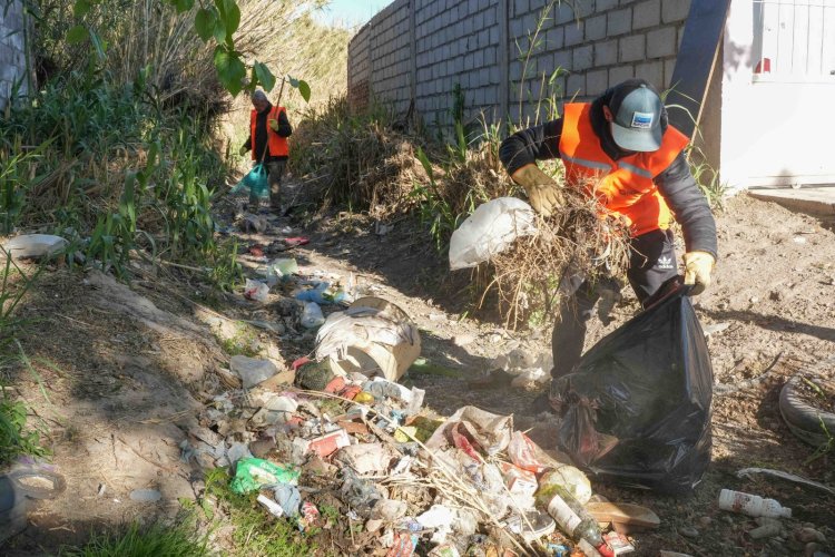 Continúan los operativos de limpieza y mantenimiento en distintos sectores de Chimbas