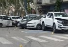 Violento choque en Capital: un conductor salió despedido y terminó debajo de un auto