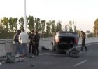 Volcó un Citroën sobre la Ruta 40 en Chimbas
