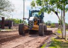 Rivadavia comenzó el pavimento del Loteo Rumbos con fondos municipales
