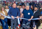 Sergio Miodowsky inauguró la nueva cancha de bochas del Club Sanjuanino Junior con fondos municipales