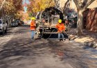 El Plan 50 Cuadras continúa este lunes con trabajos de mantenimiento vial en calle Santa Fe