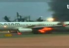 Terror en Perú: se incendió un avión de LATAM antes de despegar y evacuaron a los pasajeros