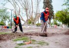 Rivadavia construye una nueva cancha de tejo en la plaza de Marquesado