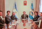 Orrego afianzó con el vicepresidente de CAF los avances para la autopista de la Ruta 40 Sur