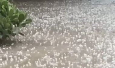 El granizo sorprendió al norte sanjuanino