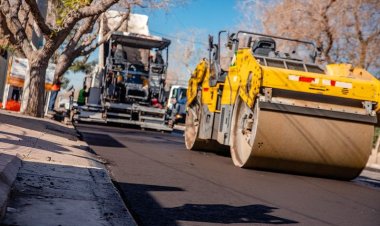Inicia la semana el Plan 50 Cuadras con la repavimentación de calle Santa Fe