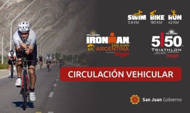 Cómo será la circulación vehicular durante el IRONMAN 2026