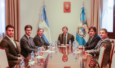 Orrego afianzó con el vicepresidente de CAF los avances para la autopista de la Ruta 40 Sur