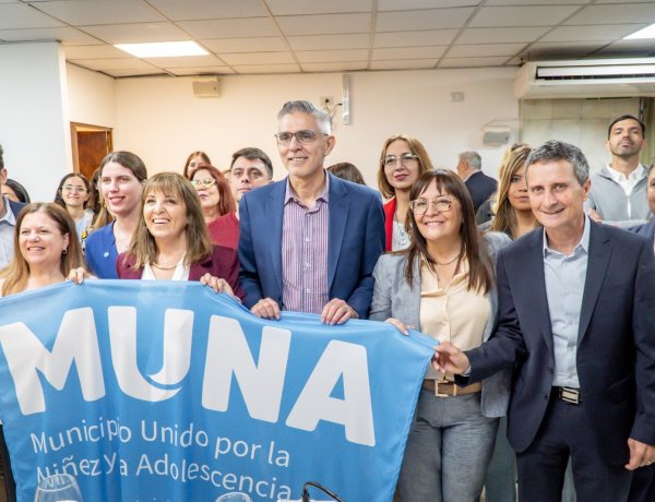El ministro Platero acompañó el lanzamiento de las acciones municipales con UNICEF