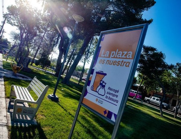 La Ciudad continúa con la limpieza y mantenimiento de plazas y espacios verdes del sector norte