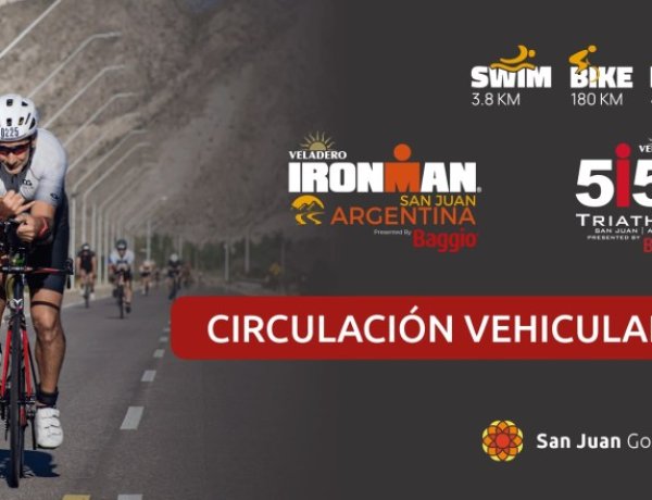 Cómo será la circulación vehicular durante el IRONMAN 2026