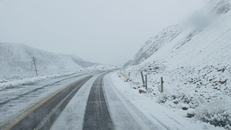 Alerta amarilla por nieve en la cordillera de San Juan