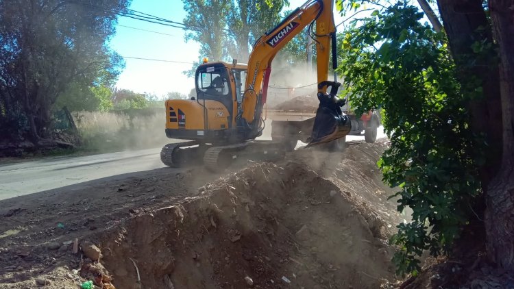 Realizan obras de mitigación en Pocito y Santa Lucía