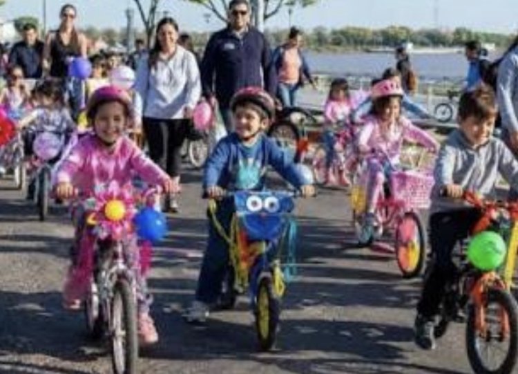 Santa Lucía invita a las familias a un gran festejo con bicicletas, juegos y diversión