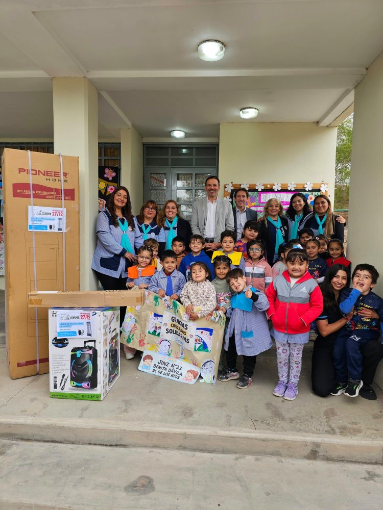 La Caja de Acción Social fortalece el equipamiento a Jardines de Infantes a través de las Cruzadas Solidarias
